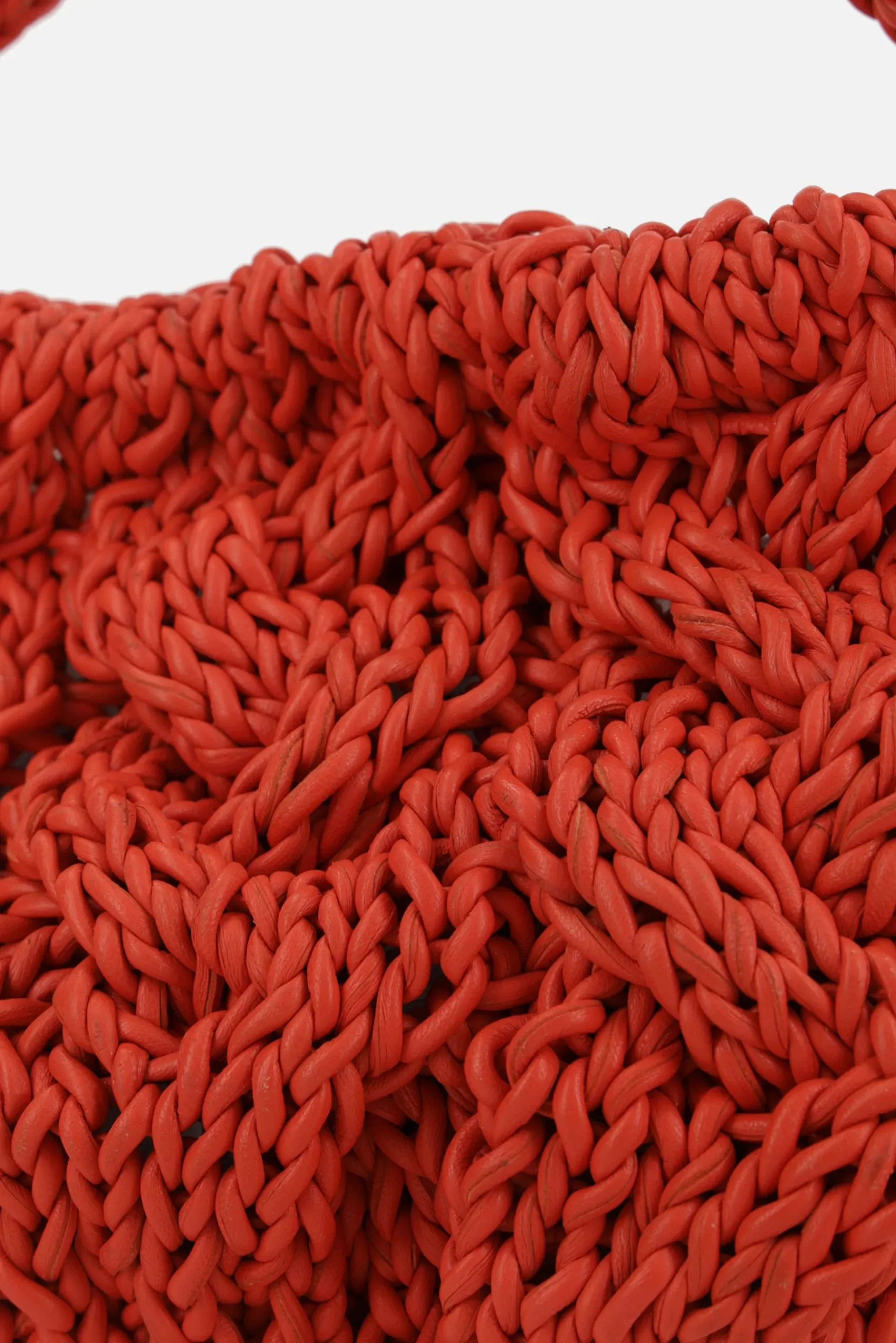 Women JW ANDERSON borsa Cable Knit small in pelle intrecciata