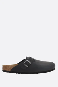 BIRKENSTOCK Boston BS flat mules in oiled leather (Narrow Fit)