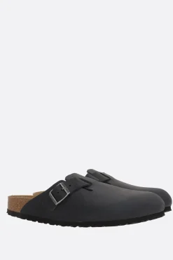 BIRKENSTOCK Boston BS flat mules in oiled leather (Narrow Fit)