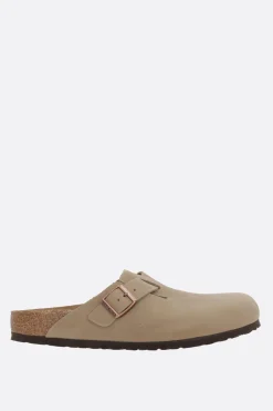 BIRKENSTOCK Boston BS nubuck flat mules (Narrow Fit)