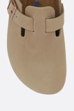 BIRKENSTOCK Boston BS nubuck flat mules (Narrow Fit)