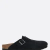 BIRKENSTOCK Boston BS suede flat mules (Narrow Fit)
