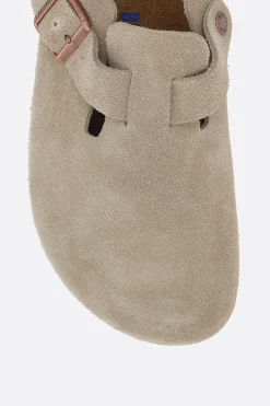 BIRKENSTOCK Boston BS suede flat mules (Narrow Fit)