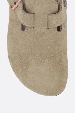 Women BIRKENSTOCK Boston BS suede flat mules (Narrow Fit)
