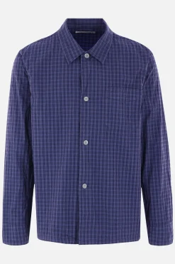 OUR LEGACY Box shirt in technical cotton checkered fabric