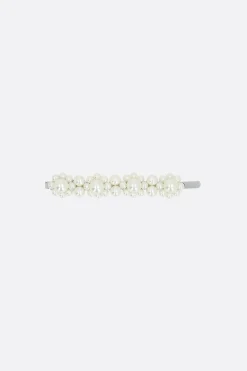 Women SIMONE ROCHA brass hair clip with pearls