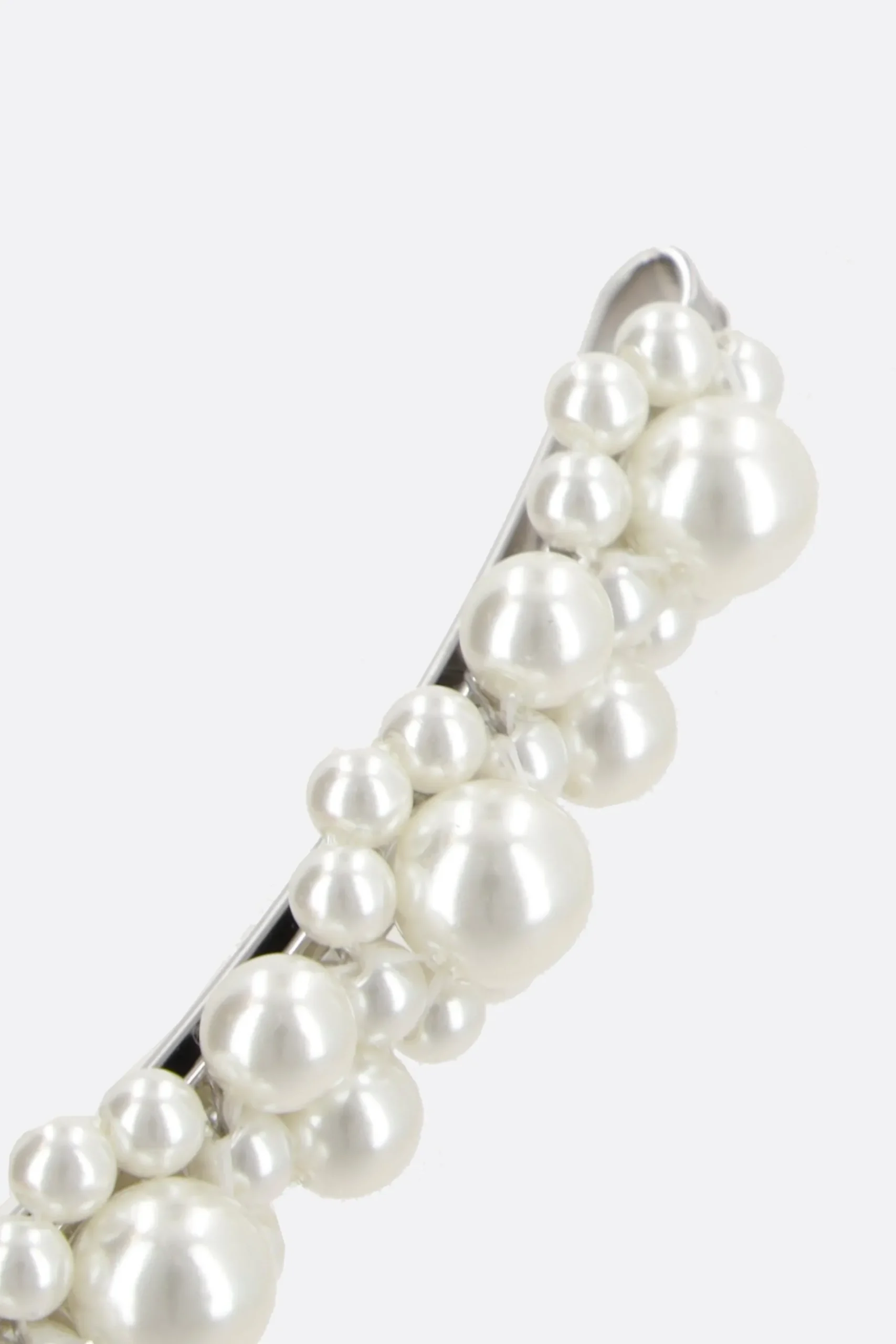 Women SIMONE ROCHA brass hair clip with pearls