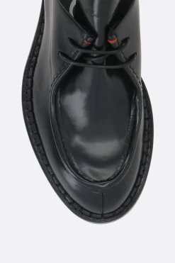 Women SANTONI X 10 CORSO COMO brushed leather lace-up shoes