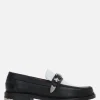 TOGA VIRILIS buckle-detailed smooth leather loafers