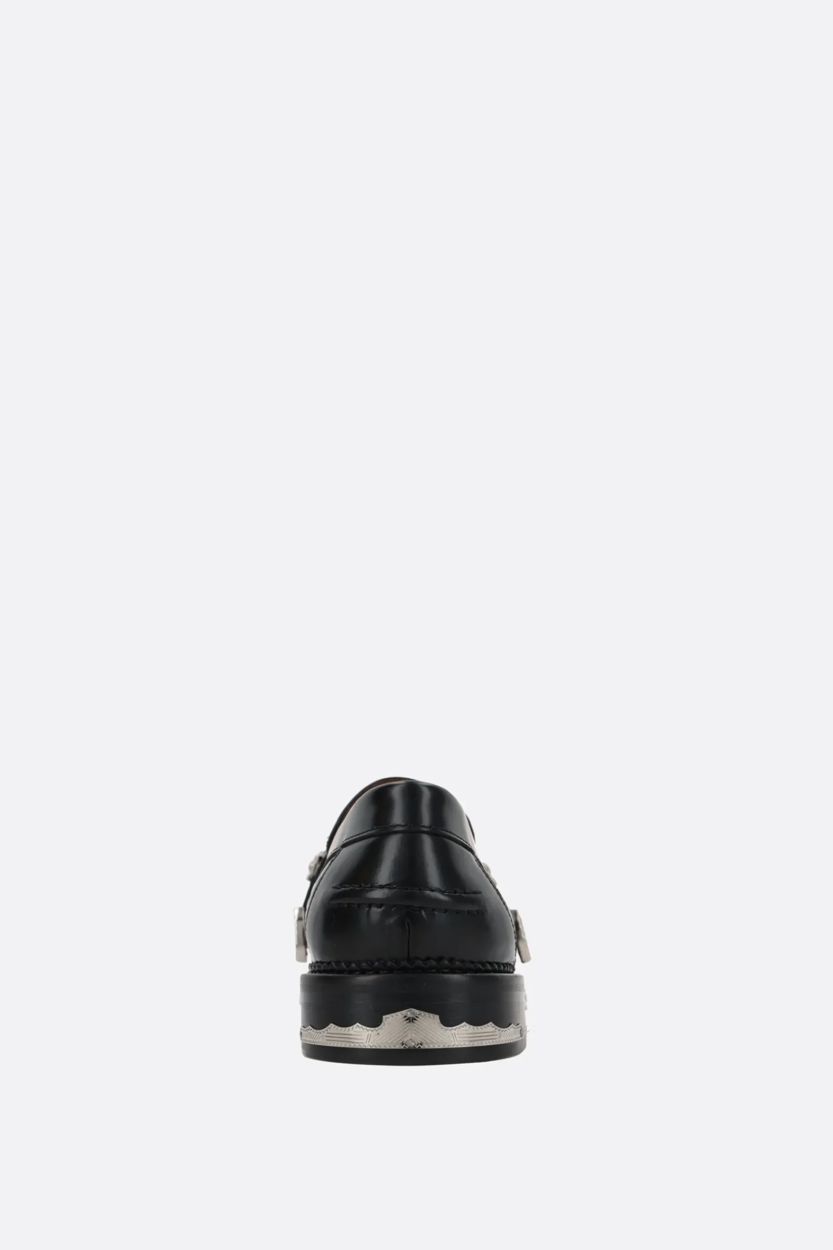 TOGA VIRILIS buckle-detailed smooth leather loafers
