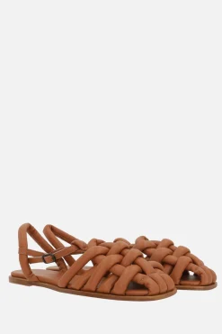 Women HEREU Cabersa flat sandals in padded nappa