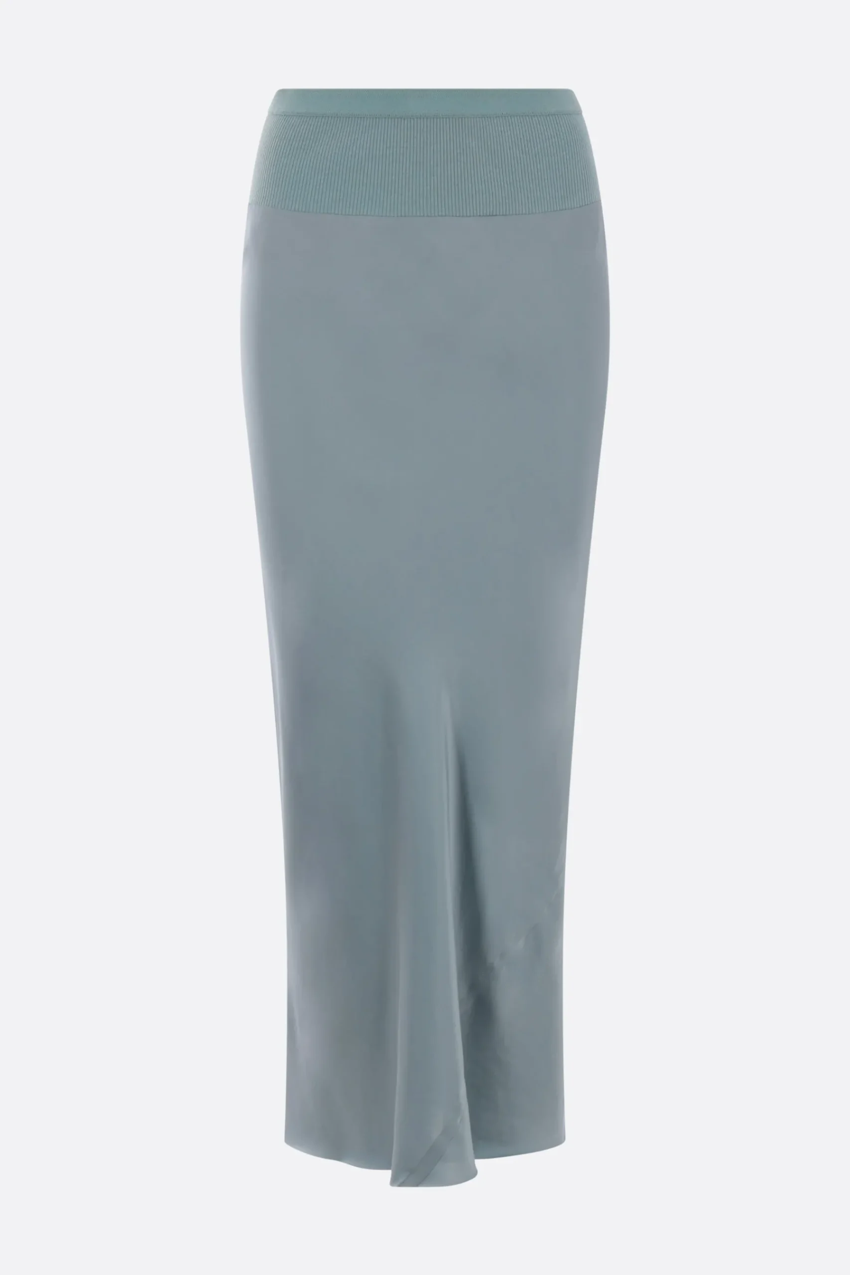 Women RICK OWENS Calf Bias midi skirt in satin