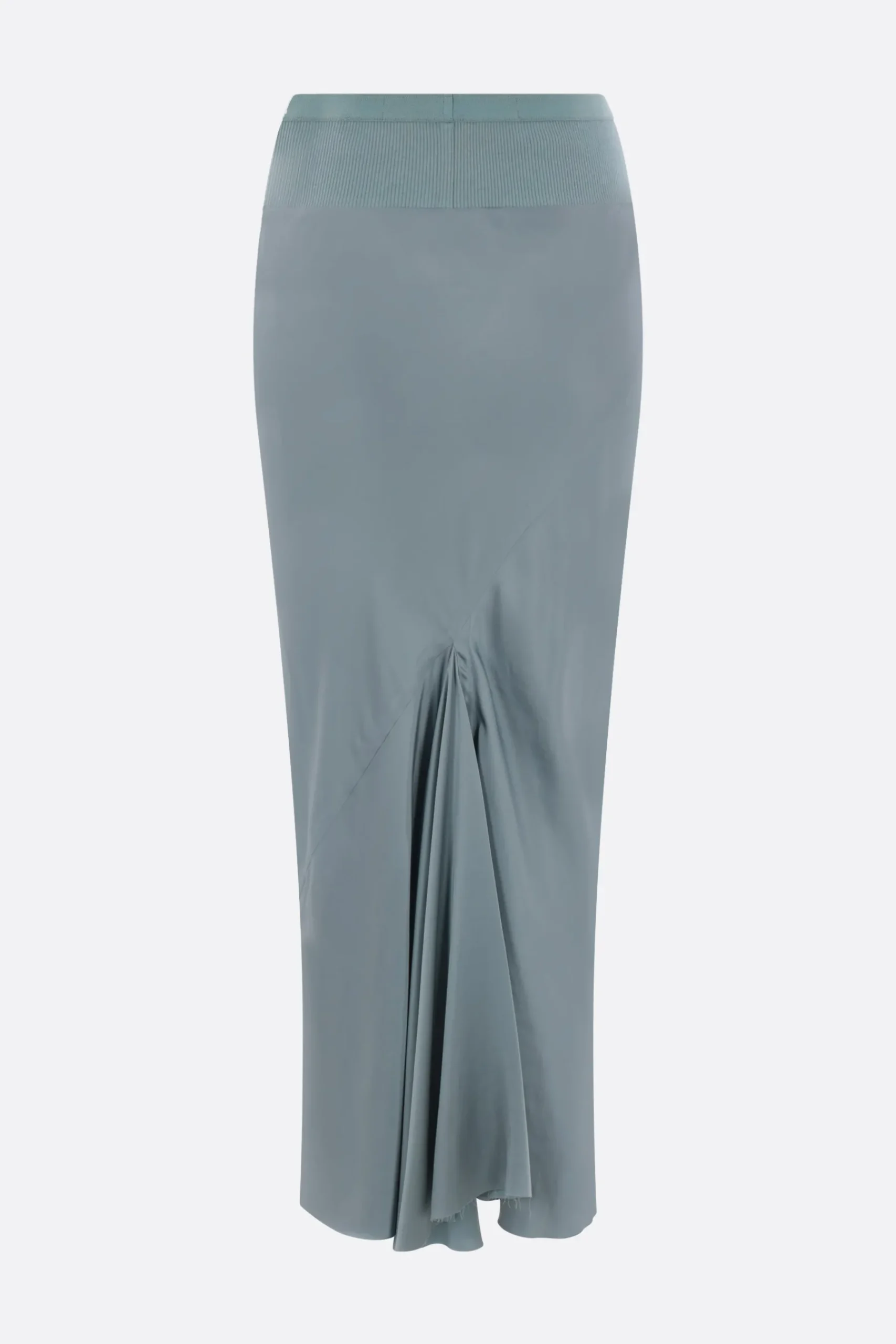 Women RICK OWENS Calf Bias midi skirt in satin