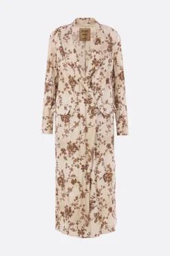 Women UMA WANG Camelot coat in crinkled cotton