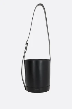 Women JIL SANDER Cannolo bucket bag in smooth leather