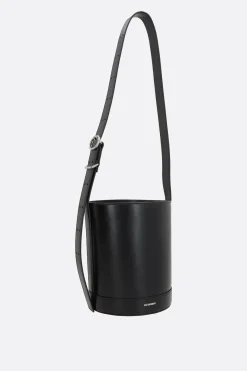 Women JIL SANDER Cannolo bucket bag in smooth leather