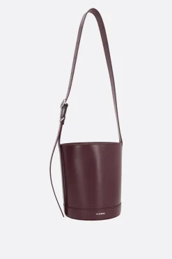 Women JIL SANDER Cannolo bucket bag in smooth leather