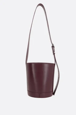 Women JIL SANDER Cannolo bucket bag in smooth leather