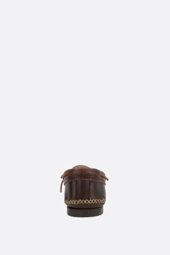 YUKETEN Canoe Moc boat shoes in smooth leather