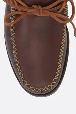 YUKETEN Canoe Moc boat shoes in smooth leather