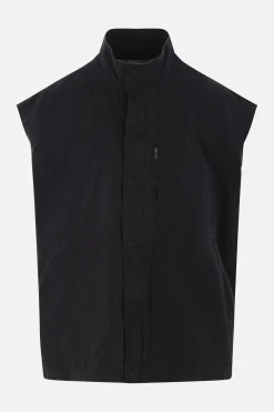 MM6 canvas and denim vest