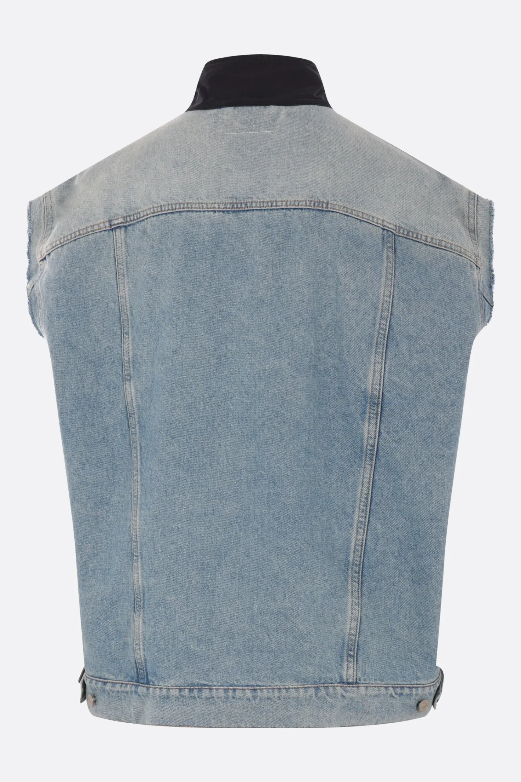 MM6 canvas and denim vest