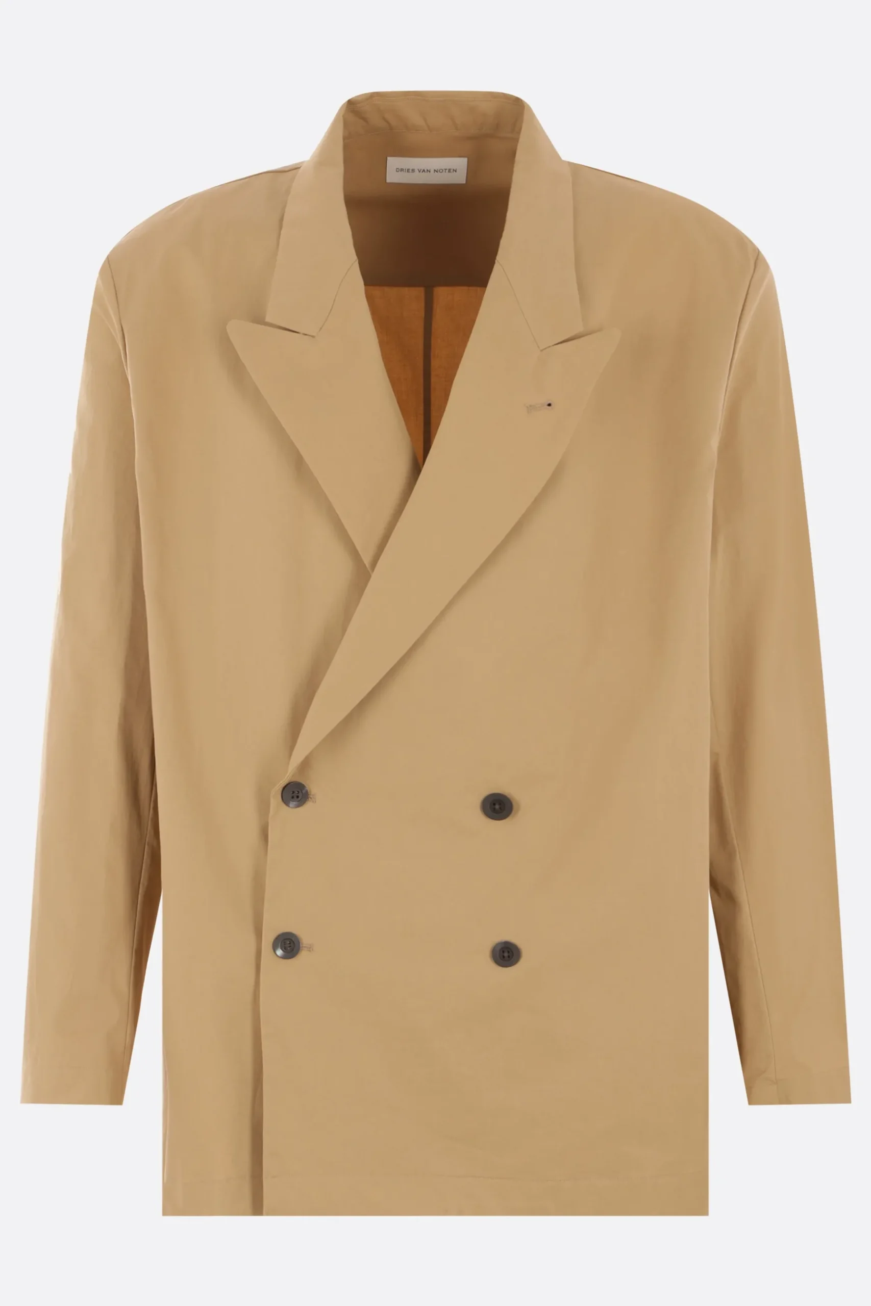 DRIES VAN NOTEN Caplans double-breasted jacket in cotton