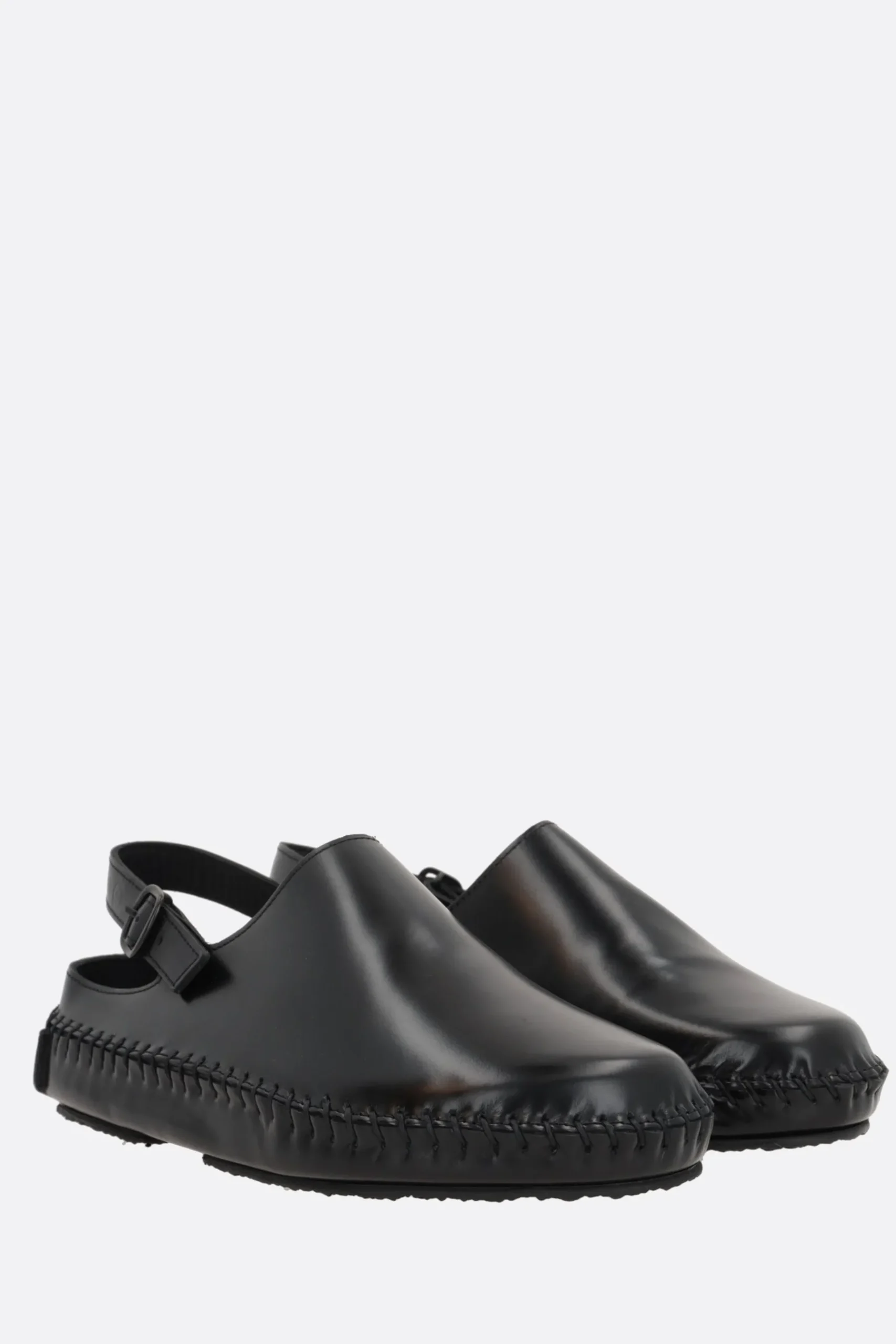 Women HEREU X 10 CORSO COMO Cargol brushed leather slingback clogs