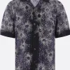 DRIES VAN NOTEN Carltone bowling shirt in embroidered cotton