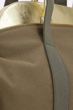 Women ALL IN Carrie handbag in canvas and laminated leather