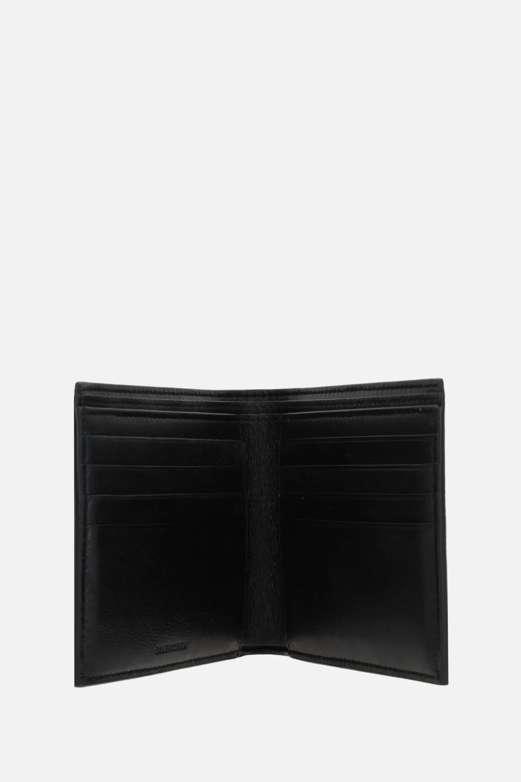 BALENCIAGA Cash billfold wallet in grainy leather