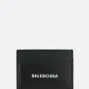 BALENCIAGA Cash card holder in grainy leather