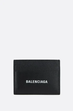 BALENCIAGA Cash card holder in grainy leather
