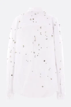 Women DRIES VAN NOTEN Casia oversize shirt in embroidered poplin