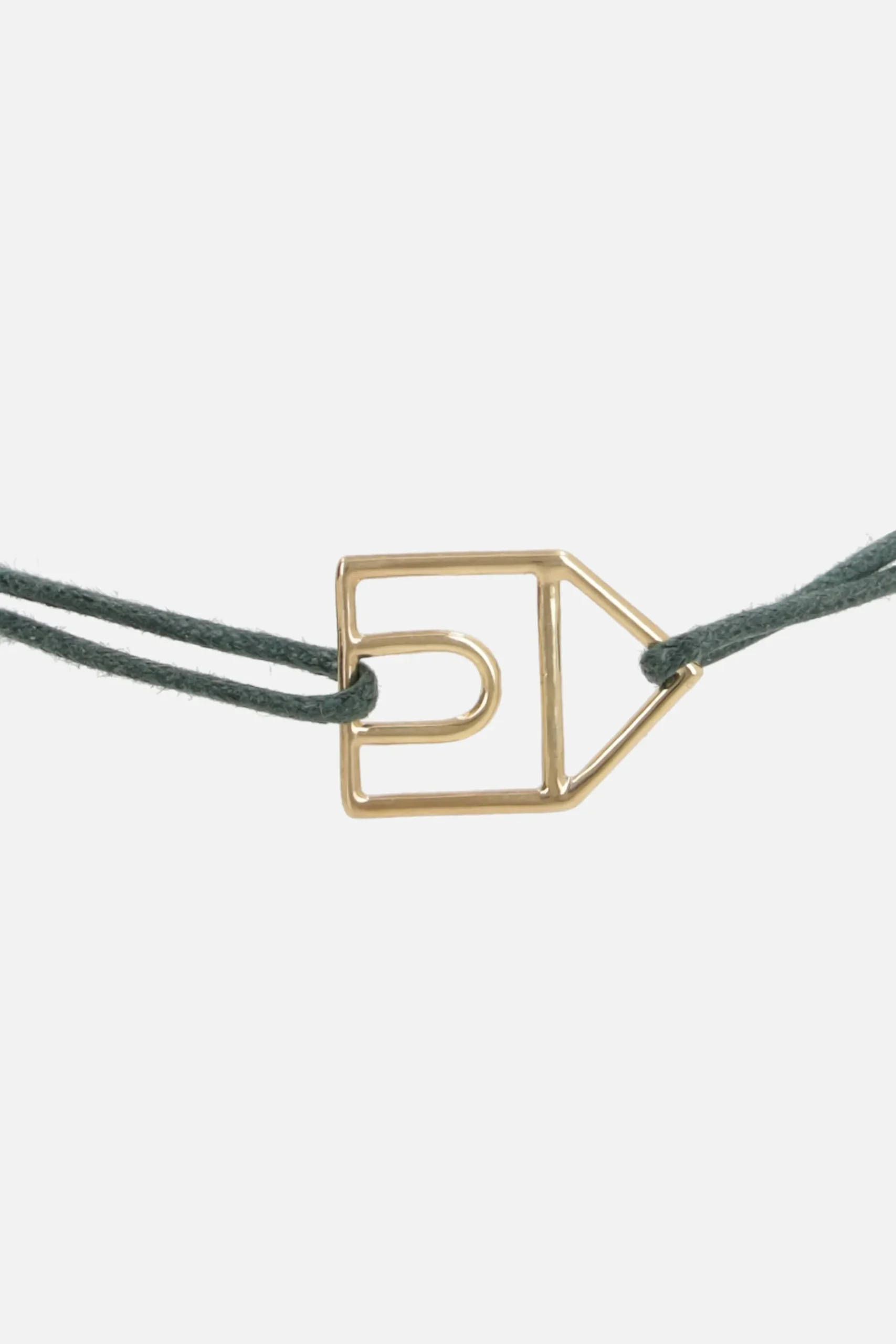 Women ALIITA Casita Pura cord bracelet with gold pendant