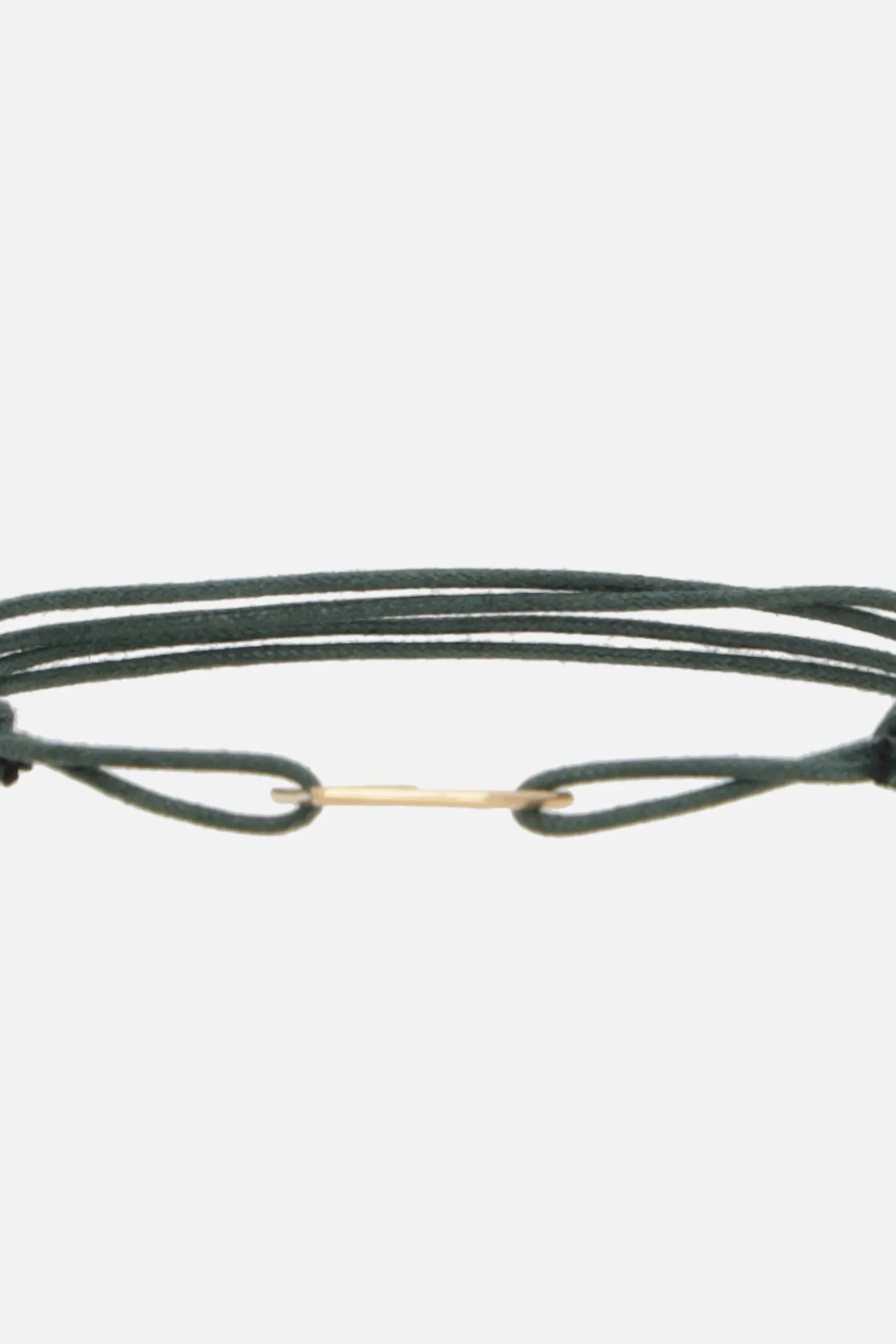 Women ALIITA Casita Pura cord bracelet with gold pendant