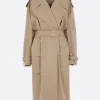 Women NICCOLÒ PASQUALETTI Cavo oversize trench coat in twill
