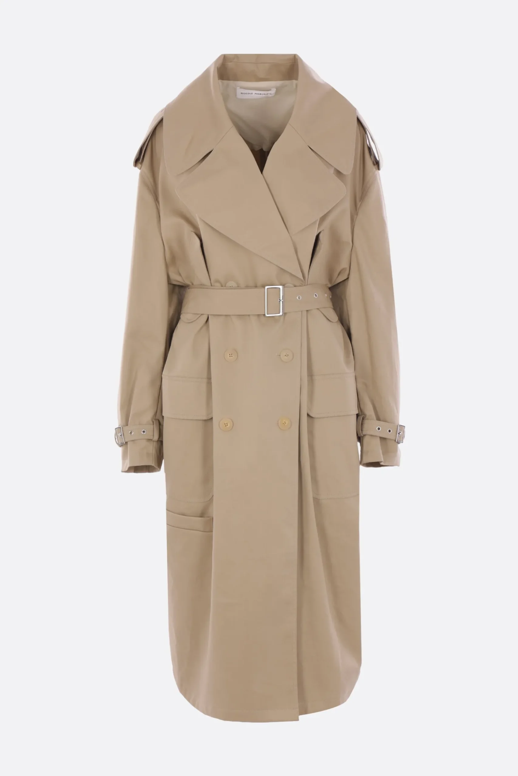 Women NICCOLÒ PASQUALETTI Cavo oversize trench coat in twill