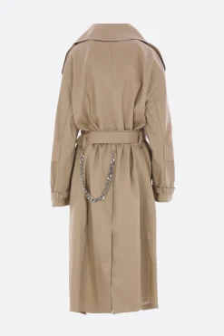 Women NICCOLÒ PASQUALETTI Cavo oversize trench coat in twill