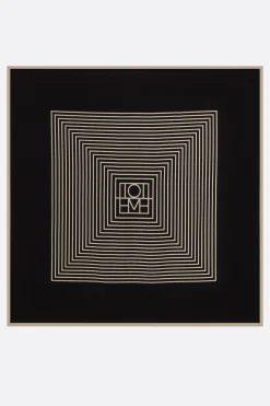 Women TOTEME Centered Monogram silk foulard