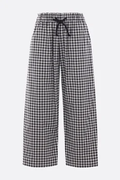 Women TAO COMME DES GARÇONS check cotton cropped trousers
