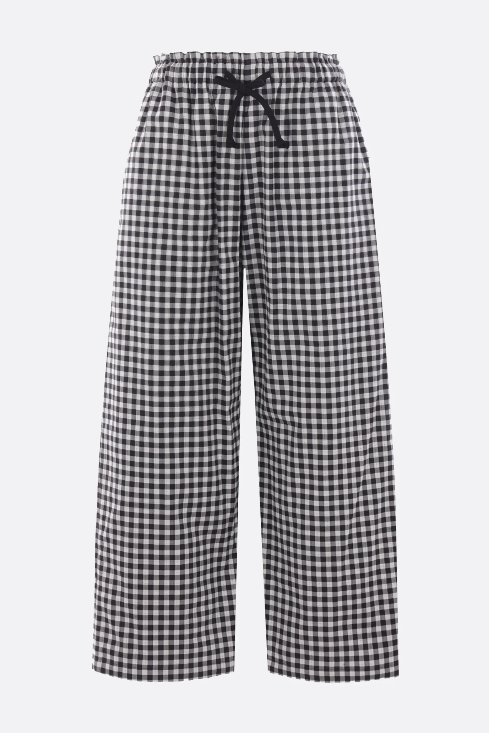 Women TAO COMME DES GARÇONS check cotton cropped trousers