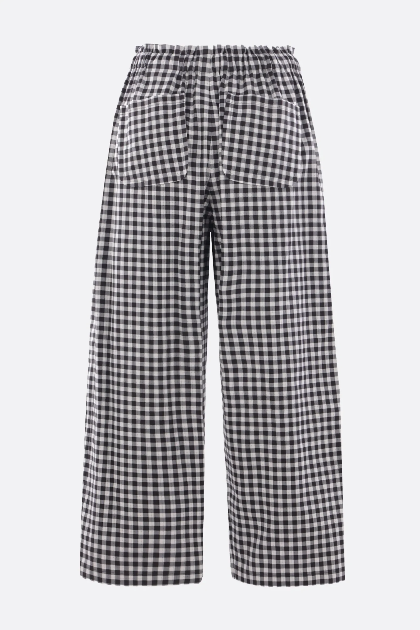 Women TAO COMME DES GARÇONS check cotton cropped trousers