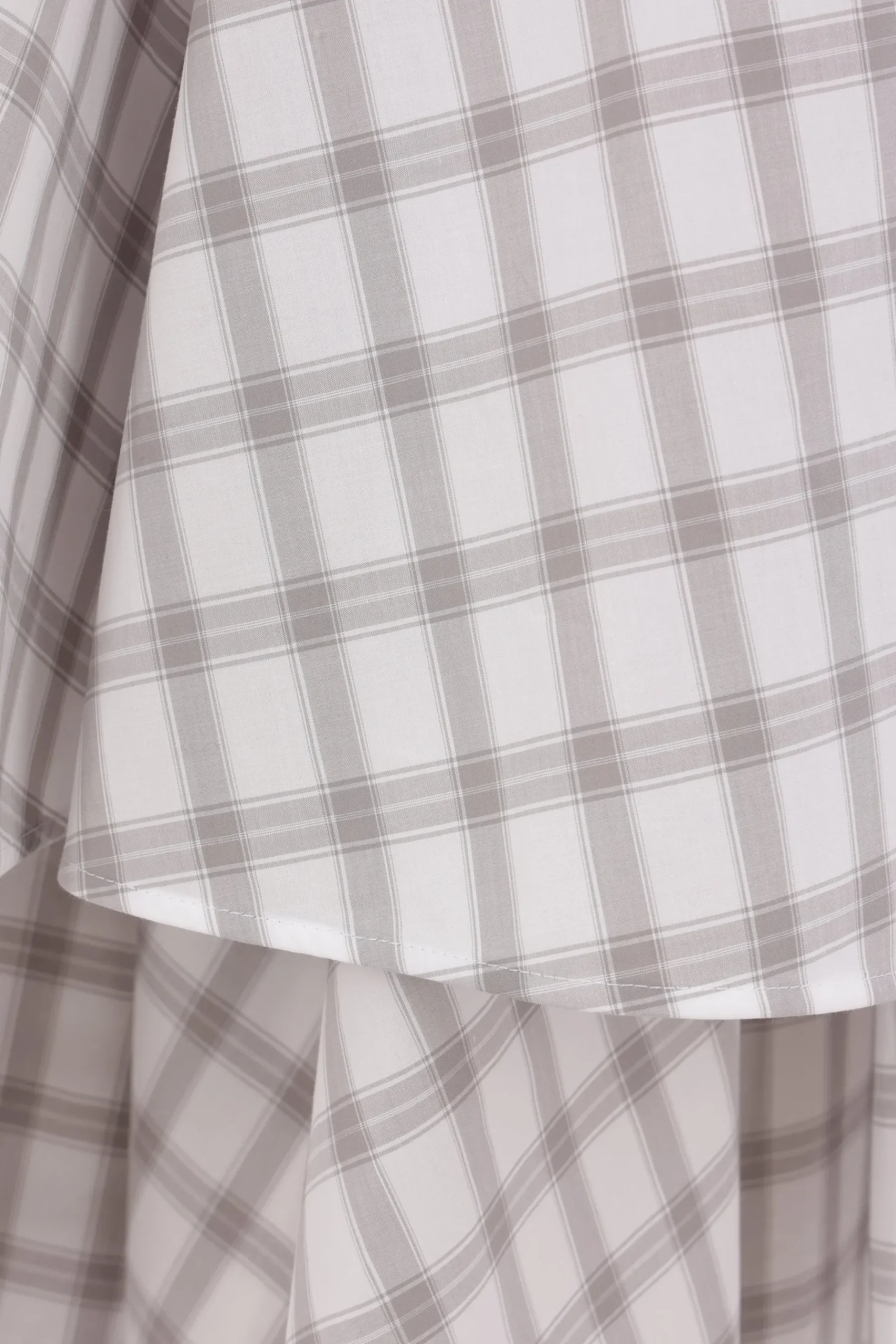 Women LOEWE check poplin double-layer skirt