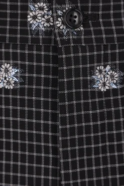 COMME DES GARÇONS HOMME PLUS check wool and cotton shorts