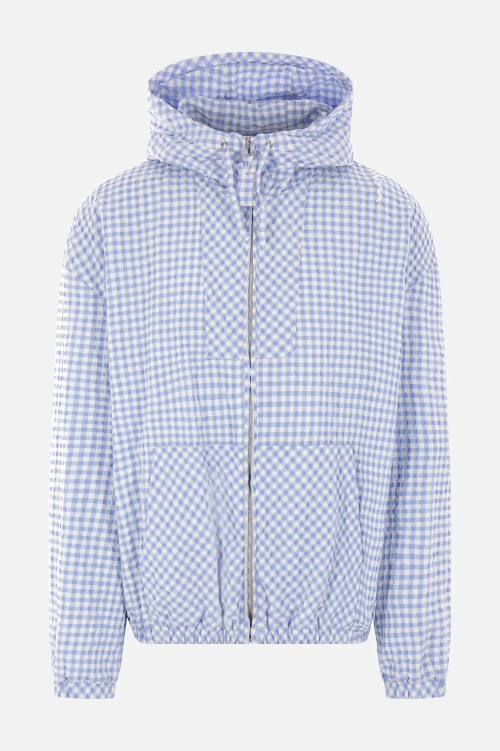 MARNI checked seersucker hooded jacket