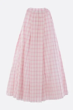 Women LOEWE checkered cotton mini dress