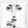 FORNASETTI Chiave canvas cushion