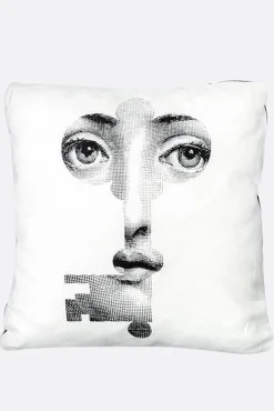 FORNASETTI Chiave canvas cushion