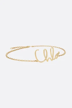 Women CHLOÉ Chloé Iconic small brass chain belt